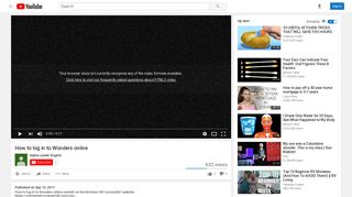 How to log in to Wonders online - YouTube