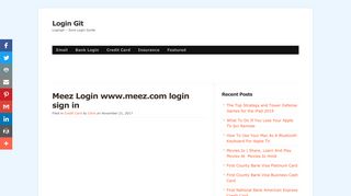 Meez Login www.meez.com login sign in - Login Git