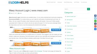 Meez Account Login | www.meez.com | LoginHelps.Org