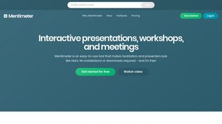 Mentimeter: Interactive presentation software