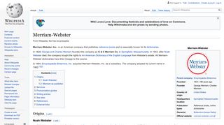 Merriam-Webster - Wikipedia