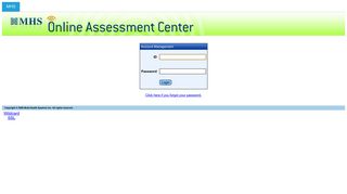 MAC: Login - MHS Online Assessments