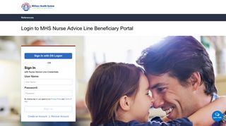Login to MHS Nurse Advice Line Beneficiary Portal