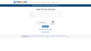 Login To Your Account | Online Micro Jobs