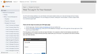 How To Log In To Your Account - Midphase - Midphase Knowledgebase