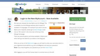 Login to the New MyAccount - Now Available - Mikogo