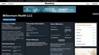 Millennium Health LLC: Company Profile - Bloomberg