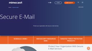 Secure e-mail | Mimecast