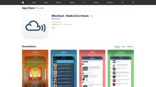 Mixcloud - Radio & DJ mixes on the App Store - iTunes - Apple