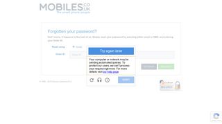 Forgot Password - My Account - Mobiles.co.uk