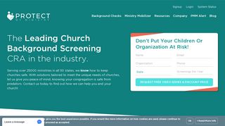 Protect My Ministry: Church Background Checks