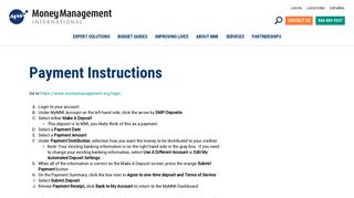 Payment Instructions - Money Management International