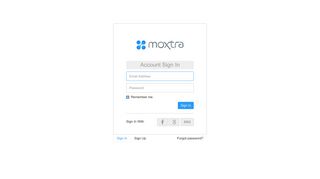 Account Sign In - Moxtra