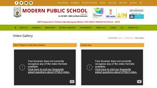 Video Gallery - :: Welcome : Modern Public School :: Powered By ...