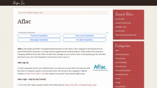 Aflac Login – www.Aflac.com Sign In – myAflac Account - signin.co