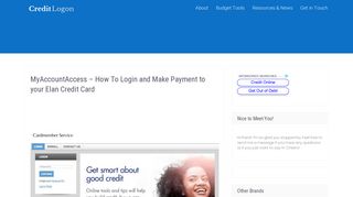 MyAccountAccess - How To Login and Make Payment to your Elan ...