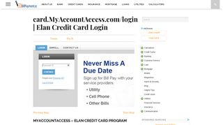 card.MyAccountAccess.com/login | Elan Credit Card Login ...