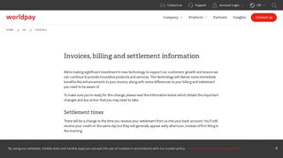 Your bill | Worldpay