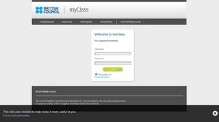 Log in to myClass - myClass | British Council