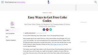 7 Easy Ways to Get Free Coke Codes - The Balance Everyday