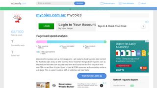 Access mycoles.com.au. mycoles