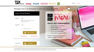 Manage Your TJX Rewards Credit Card - mycreditcard.mobi