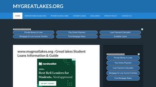 www.mygreatlakes.org: Great lakes Student Loans Information & Guide