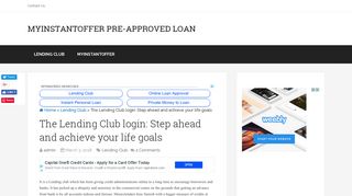 The Lending Club login: Step ahead and achieve your life goals ...
