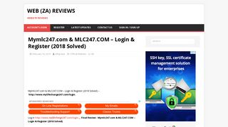Mymlc247.com & MLC247.COM – Login & Register (2018 Solved)