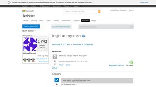 login to my msn - Microsoft