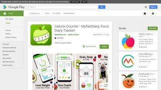 MyNetDiary Calorie Counter, Food Diary & Diet Log - Apps on Google ...