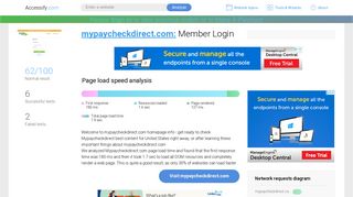 Access mypaycheckdirect.com. Member Login