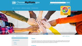 Students | Choose MyPlate