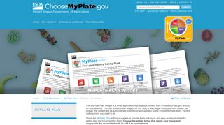 MyPlate Plan Widget | Choose MyPlate