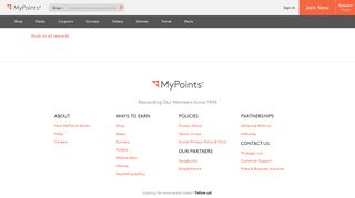Sears - MyPoints: Your Daily Rewards Program
