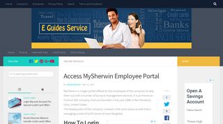 www.mysherwin.com - Access MySherwin Employee Portal