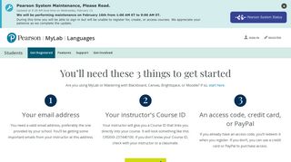 Students, register for MyLab Languages | Pearson - MyLab & Mastering