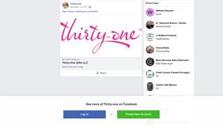 Thirty-one - https://www.mythirtyone.ca/cheri02 | Facebook