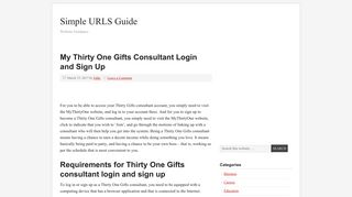www.mythirtyone.com - My Thirty One Gifts Consultant Login and Sign ...