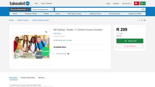 MyTopDog - Grade: 11 (Online Course Voucher) | Buy Online in South ...