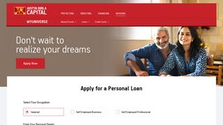 Personal Loans: Apply for Personal Loan Online at MyUniverse