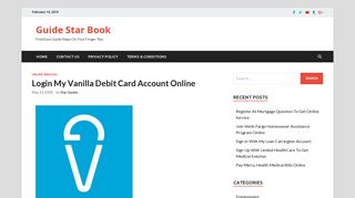 www.myvanilladebitcard.com - Login My Vanilla Debit Card Account ...