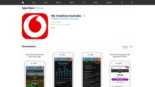My Vodafone Australia on the App Store - iTunes - Apple