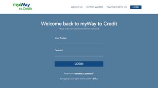 myWay to Credit - Login