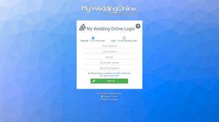 My Wedding Online Login