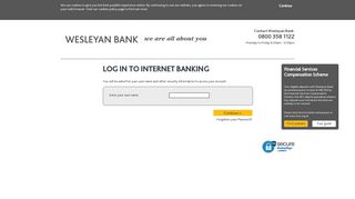 Wesleyan Bank - Login Security