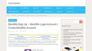 MeetMe Sign Up - MeetMe Login Account / Create MeetMe Account