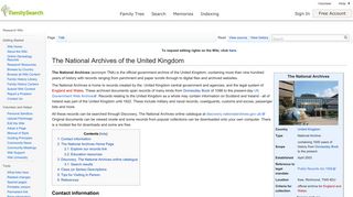 The National Archives of the United Kingdom Genealogy - FamilySearch