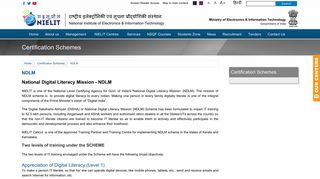 National Digital Literacy Mission- NDLM | Government of India ... - Nielit