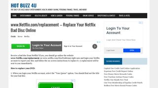 www.Netflix.com/replacement – Replace Your Netflix Bad Disc Online